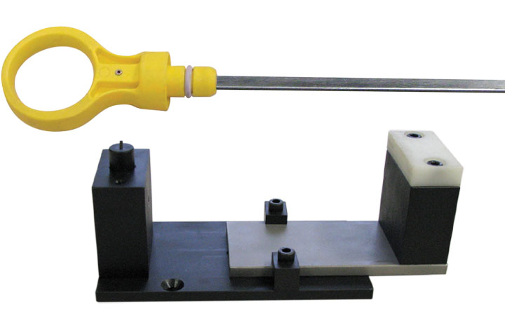 app coiled pin dip stick fizture
