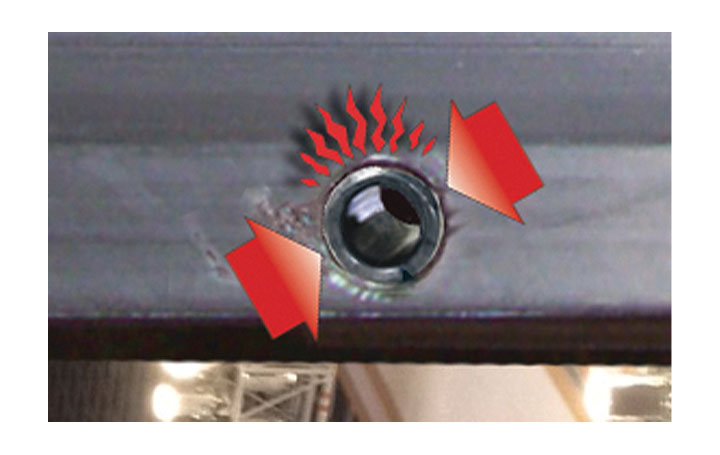 app coiled pins stage lighting wrong