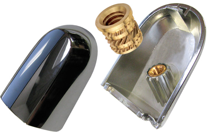 app inserts automation chrome molded plastic component