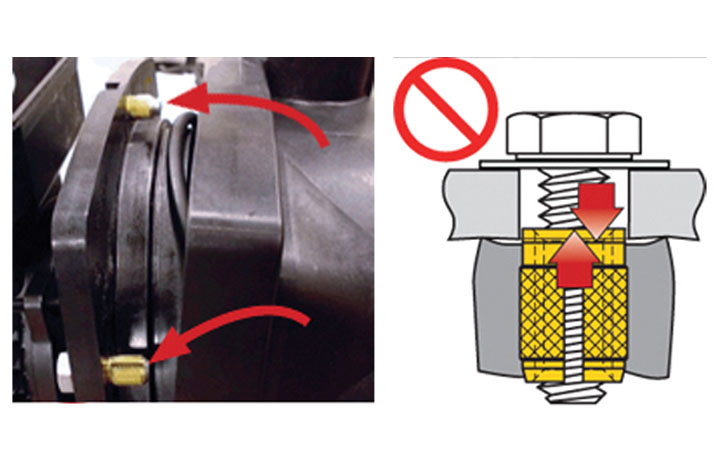 app inserts compression limiters plastic filter pump problem