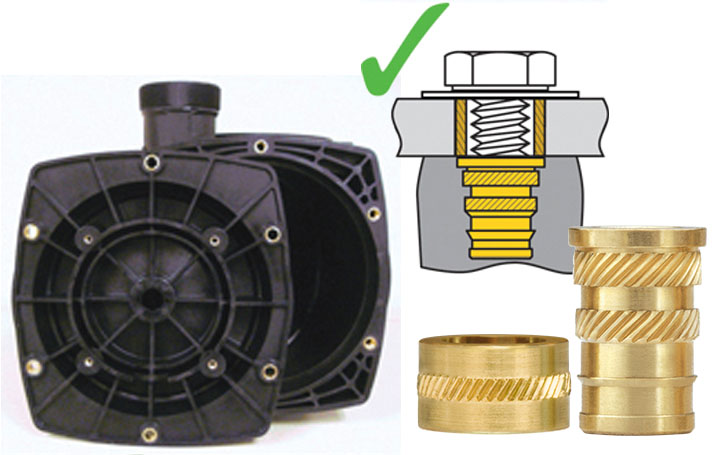app inserts compression limiters plastic filter pump solution